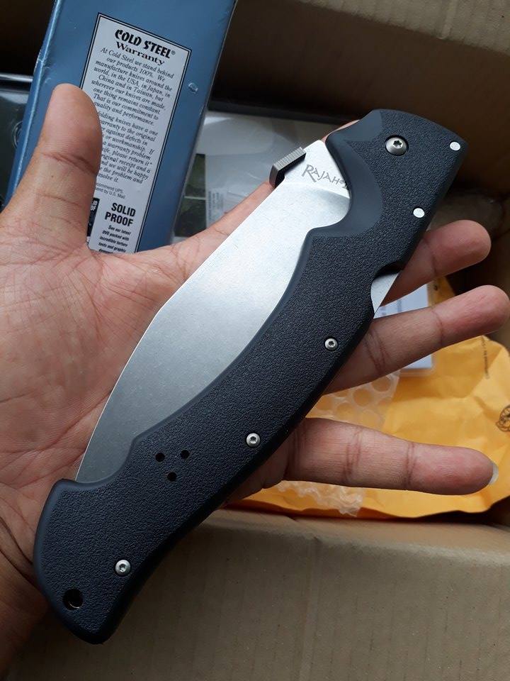 COLD STEEL 62KGC Cold Steel Rajah II plain steel 6" CTS-BD1 Stonewash Blade