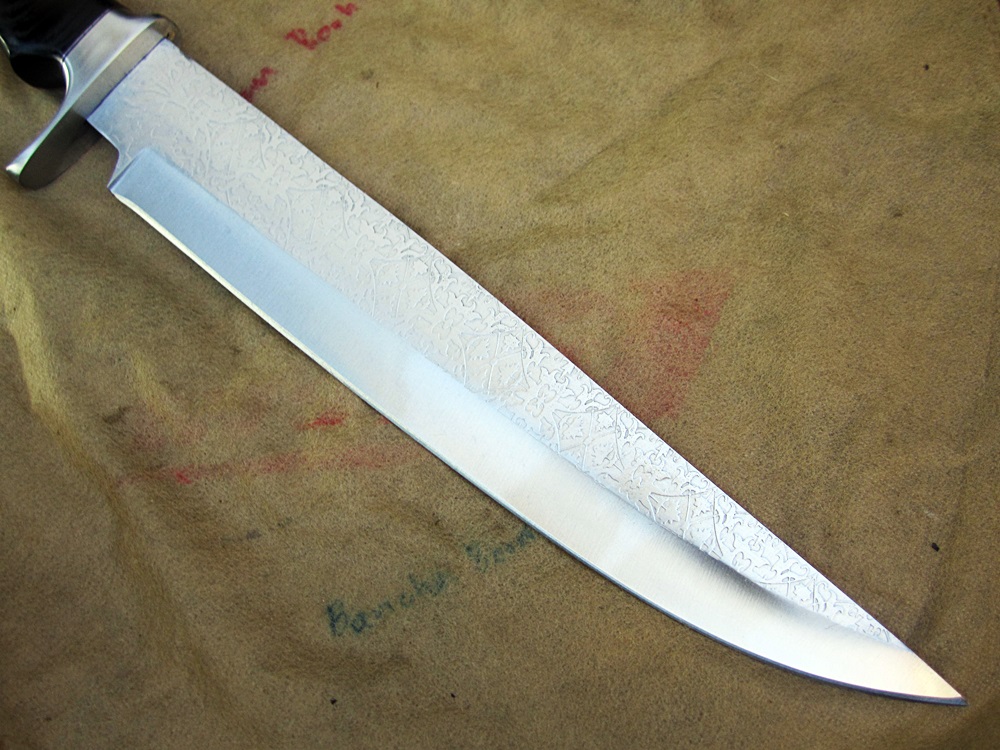 มีด เหล็ก D2 Markus Custom Handmade D2 Steel Bowie Knife Tactical Camping Wenge Engraving นำเข้าจากUnited Kingdom