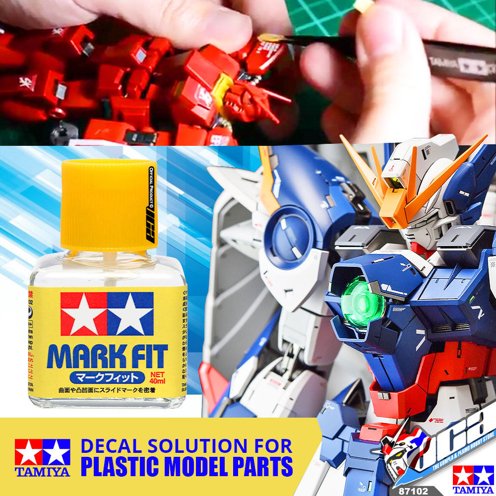 TAMIYA 87134 MARK FIT 40ML FOR HOBBY WATER DECAL SOFTENER MARKING น้ำยาช่วยติดดีคอลน้ำ VCA GUNDAM