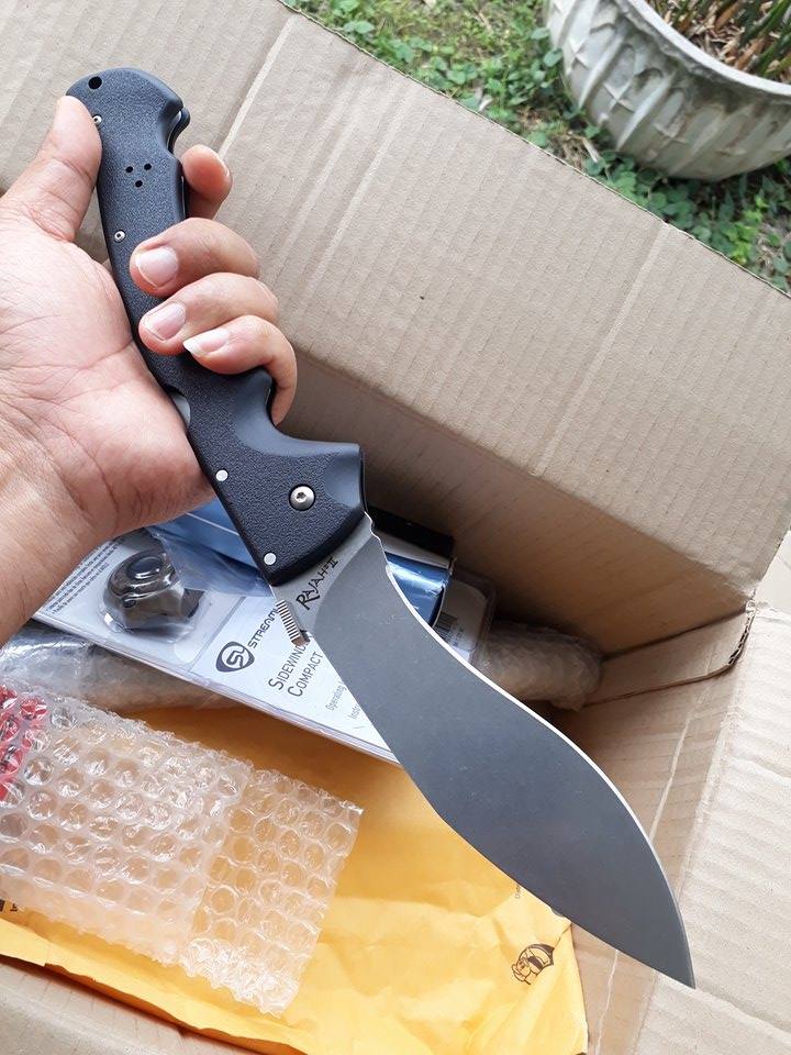 COLD STEEL 62KGC Cold Steel Rajah II plain steel 6" CTS-BD1 Stonewash Blade