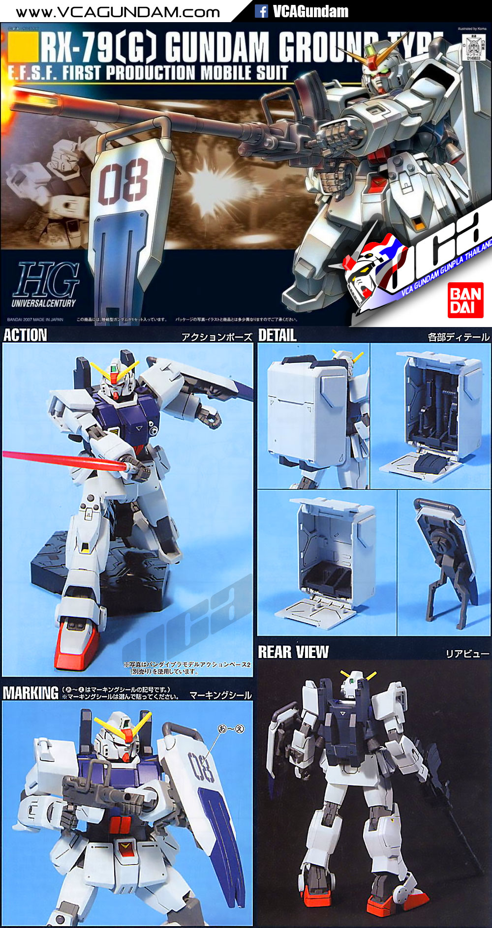 HG RX-79(G) GUNDAM GROUND TYPE กันดั้ม กราวด์ ไทป์