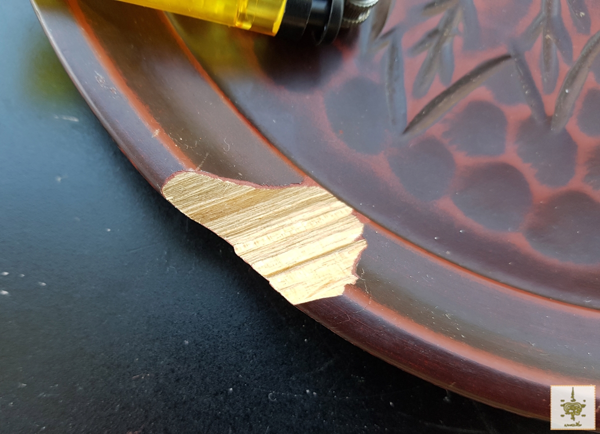 จานไม้ งานญี่ปุ่น