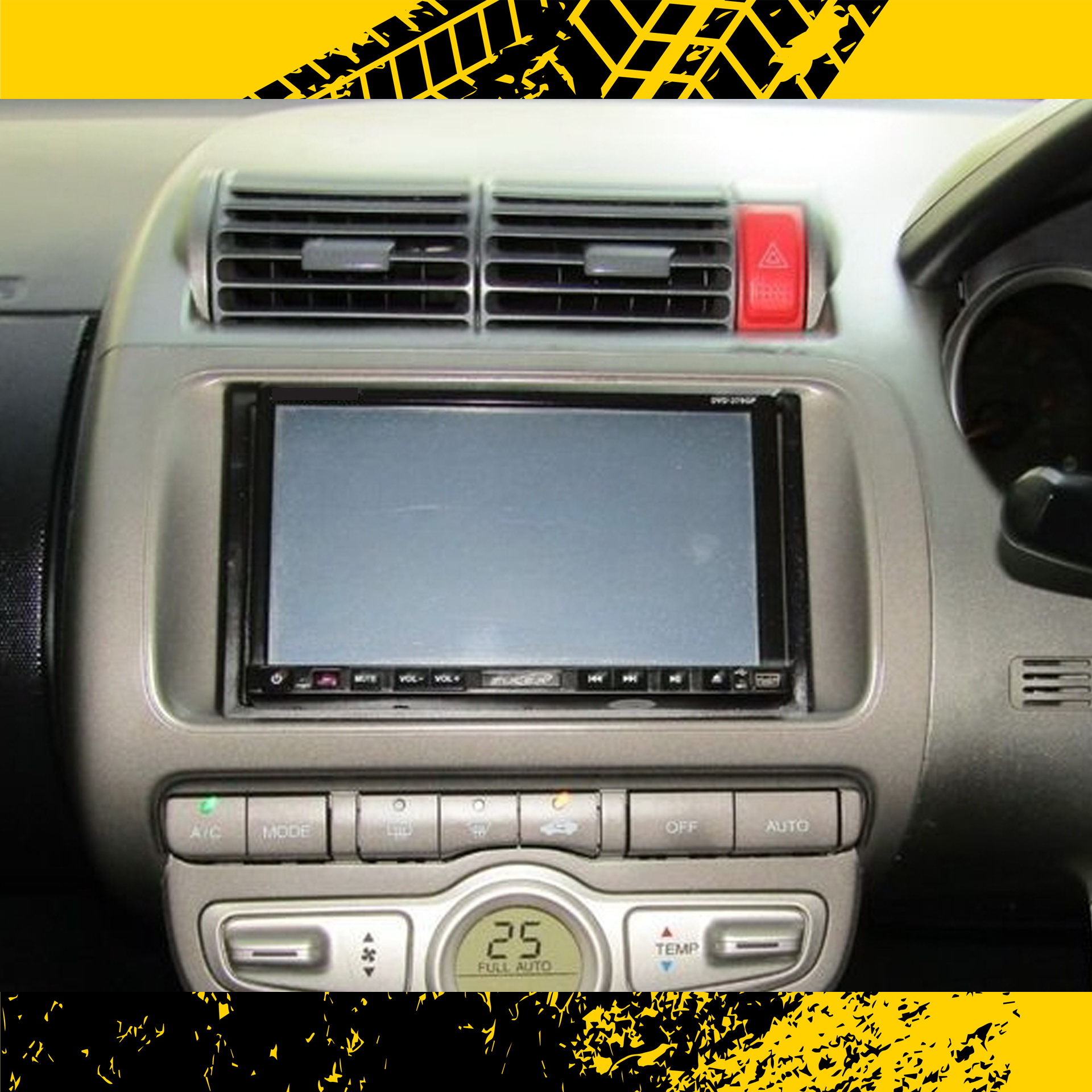 (R071) กรอบ วิทยุใส่จอ 6.2-7 inch. or 2 din. สำหรับรถยนต์ Honda