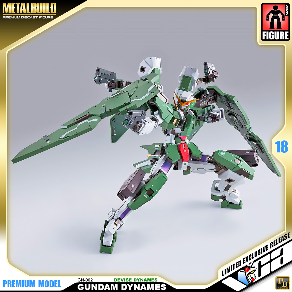 Premium Bandai® Premium Diecast Action Collectibles METAL BUILD GUNDAM DYNAMES & DEVISE DYNAMES