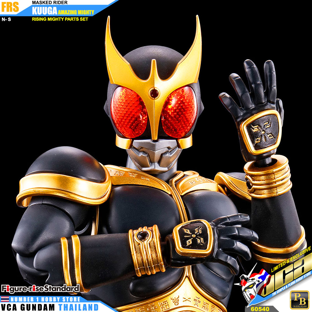 Premium Bandai Figure Rise Standard MASKED RIDER KUUGA AMAZING MIGHTY & RISINGMIGHTY PARTS SET