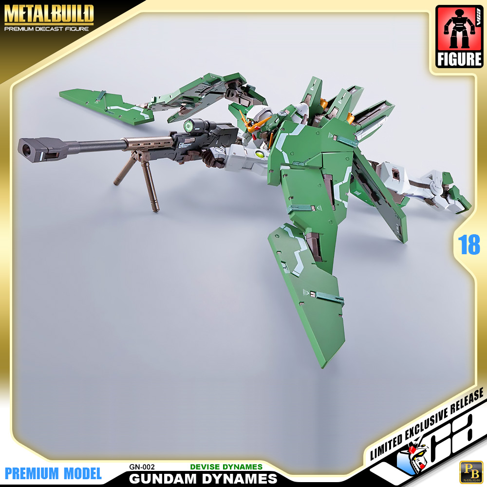 Premium Bandai® Premium Diecast Action Collectibles METAL BUILD GUNDAM DYNAMES & DEVISE DYNAMES