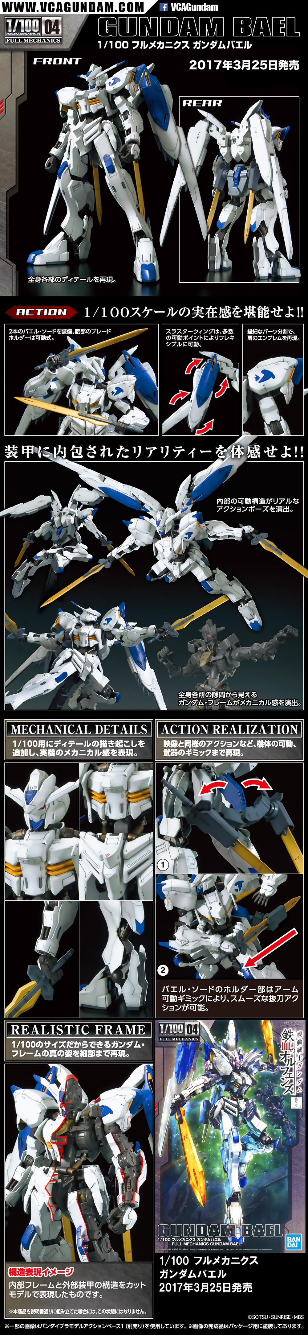 1/100 GUNDAM BAEL กันดั้ม บาเอล