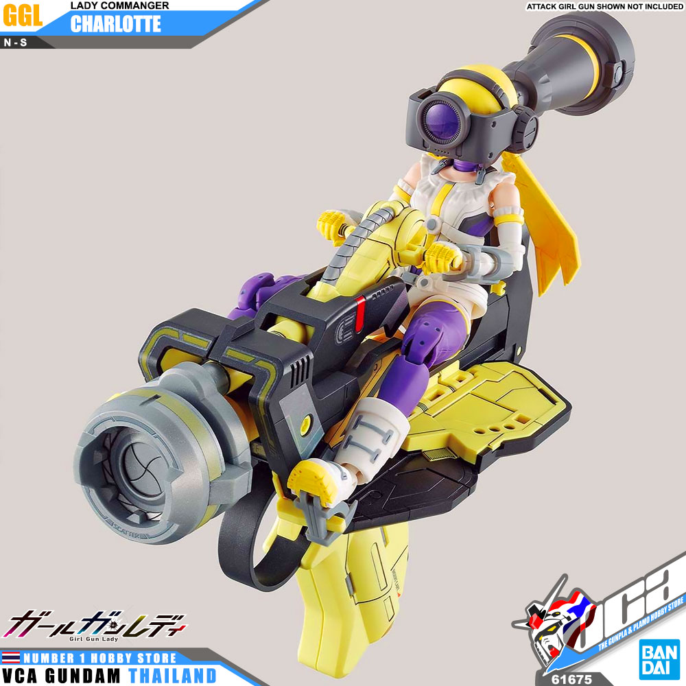 BANDAI GIRL GUNN LADY COMMANDER CHARLOTTE โมเดล VCA GUNDAM