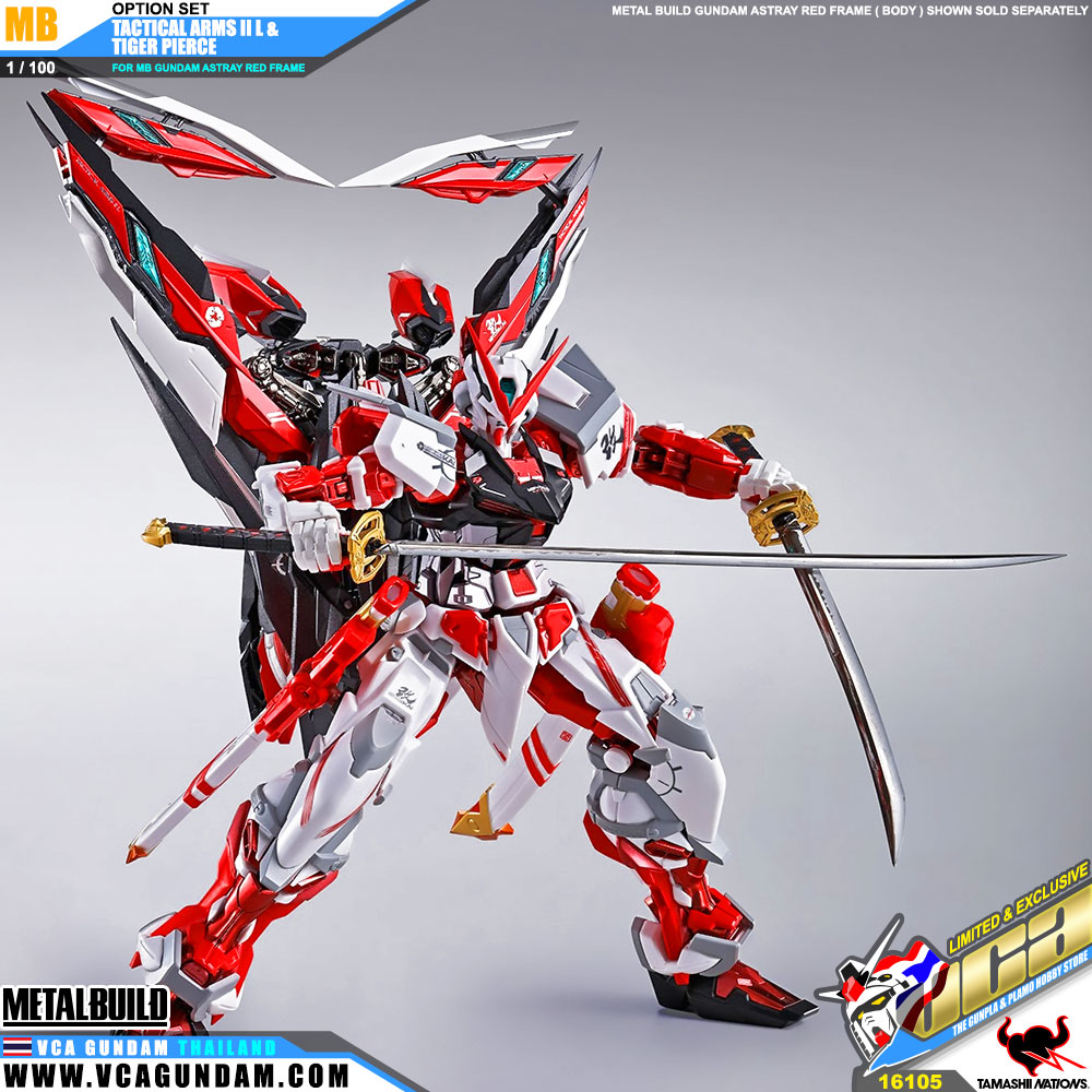 Metal Build TACTICAL ARMS II L & TIGER PIERCE OPTION SET FOR MB MPF-P02 GUNDAM ASTRAY RED FRAME กันดั้ม แอสเทรย์ เรด เฟรม