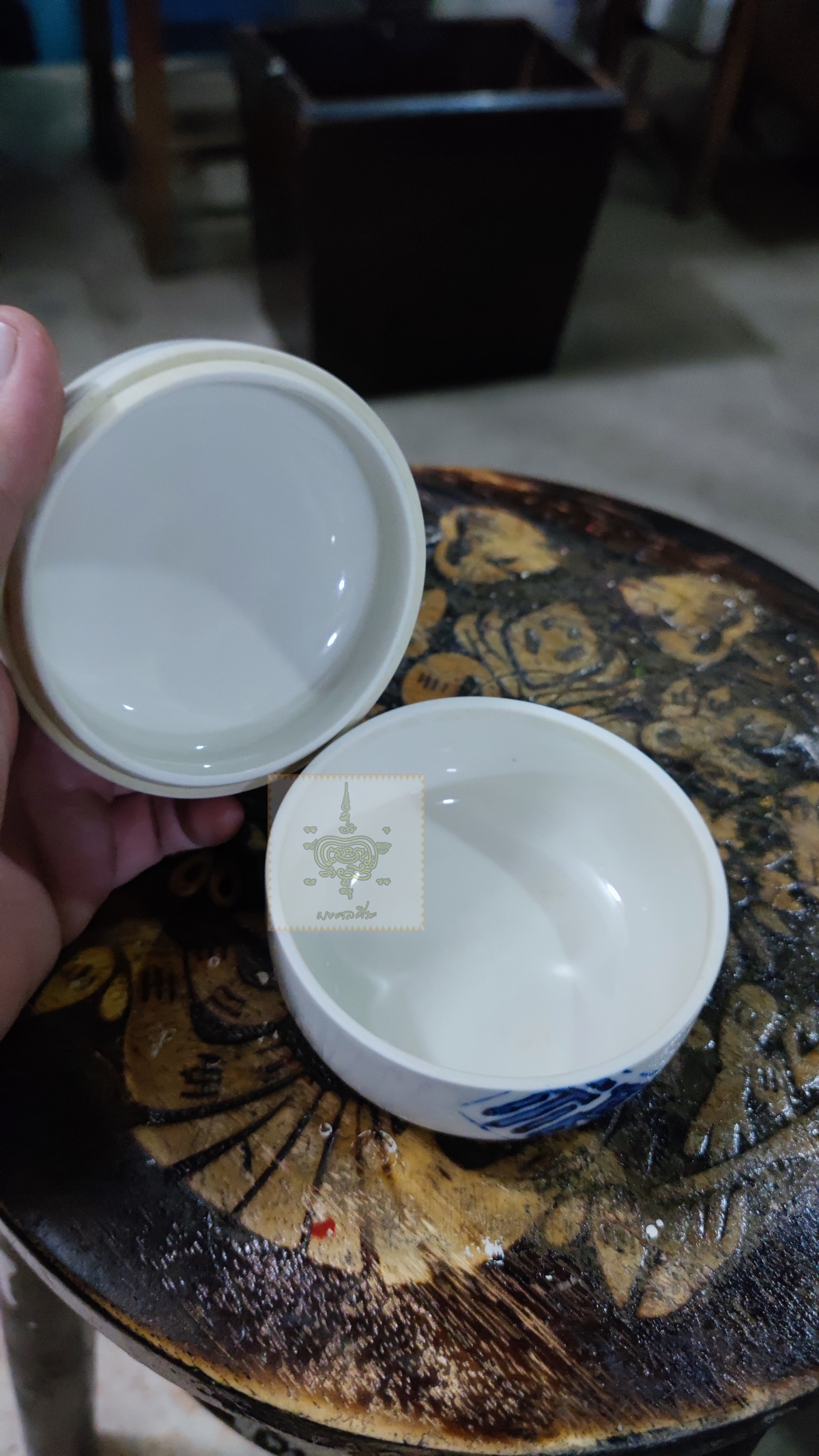 ตลับเซรามิกเก่า งานญี่ปุ่น