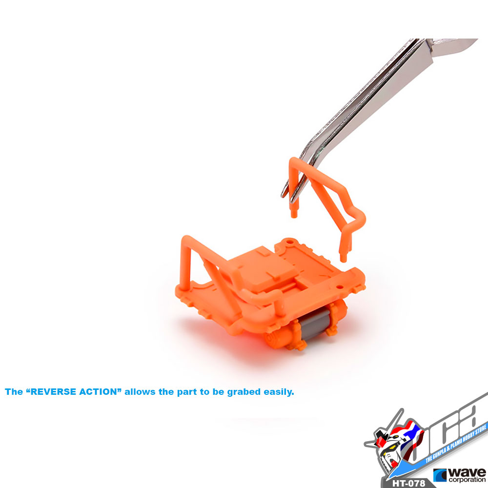 Wave Corporation® Hobby Tools HT-078 HG ANGLED TWEEZERS REVERSE ACTION TYPE