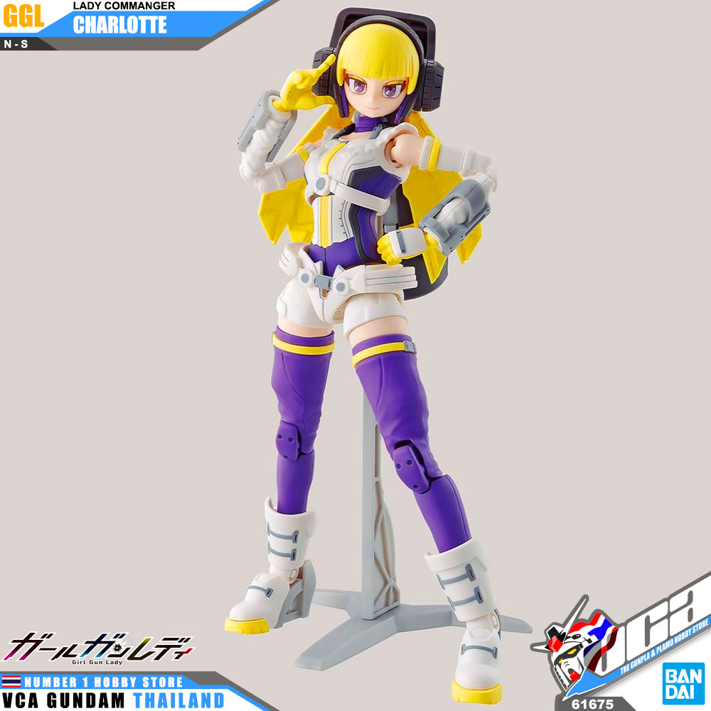 BANDAI GIRL GUNN LADY COMMANDER CHARLOTTE โมเดล VCA GUNDAM