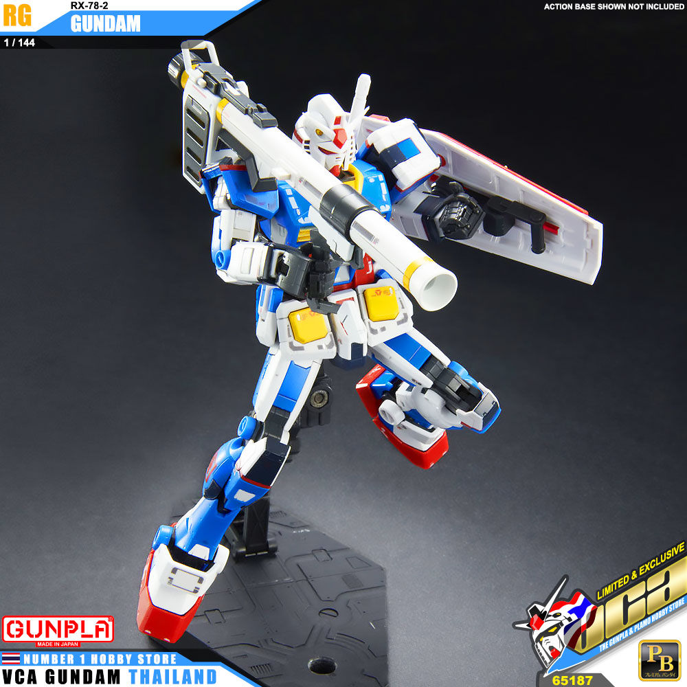 PREMIUM BANDAI GUNPLA REAL GRADE RG 1/144 RX-78-2 GUNDAM TEAM BRIGHT CUSTOM โมเดล กันดั้ม กันพลา VCA GUNDAM
