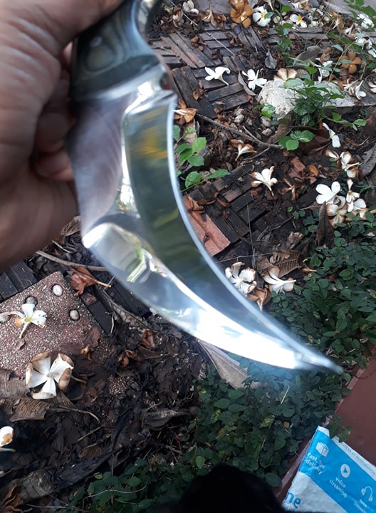 มีดคารัมบิทKARAMBIT D2 USA. 184 MICARTA HANDLE