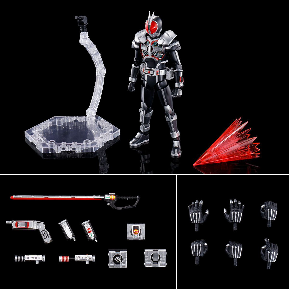PREMIUM BANDAI FIGURE-RISE STANDARD MASKED RIDER FAIZ AXEL FORM FIGURE RISE คาเมนไรเดอร์ พลาสติก โมเดล VCA GUNDAM