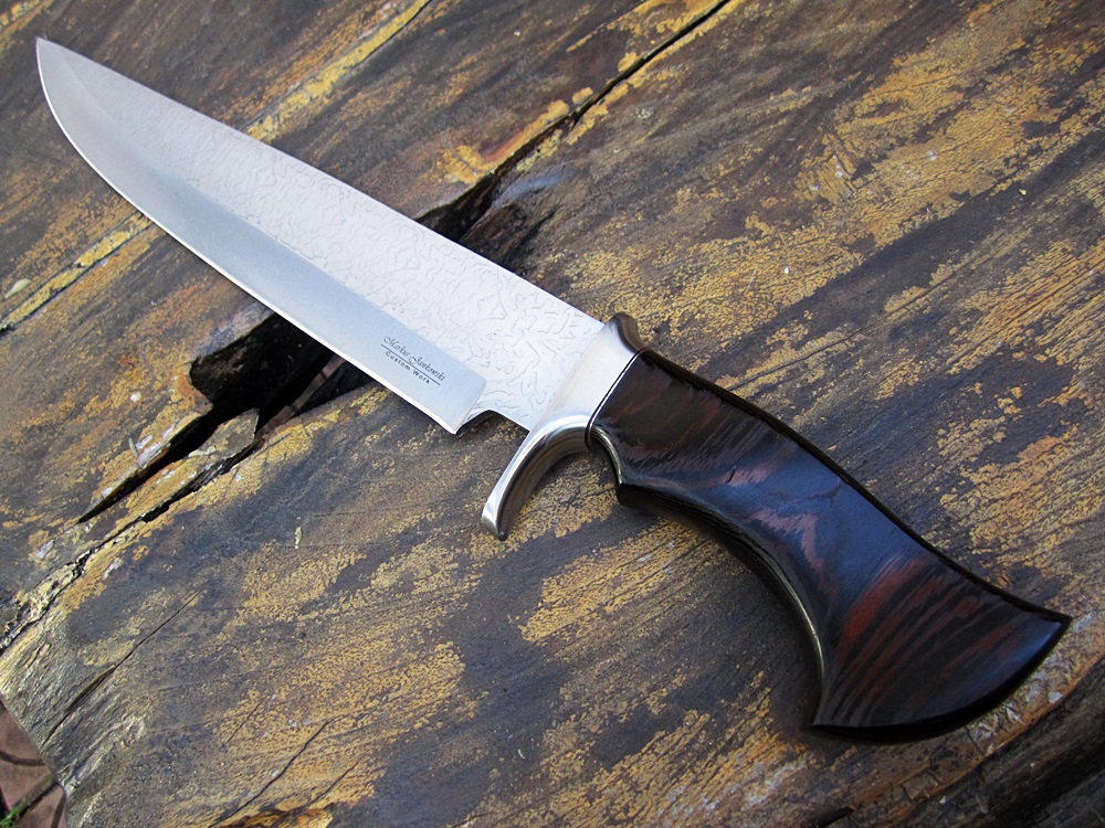 มีด เหล็ก D2 Markus Custom Handmade D2 Steel Bowie Knife Tactical Camping Wenge Engraving นำเข้าจากUnited Kingdom