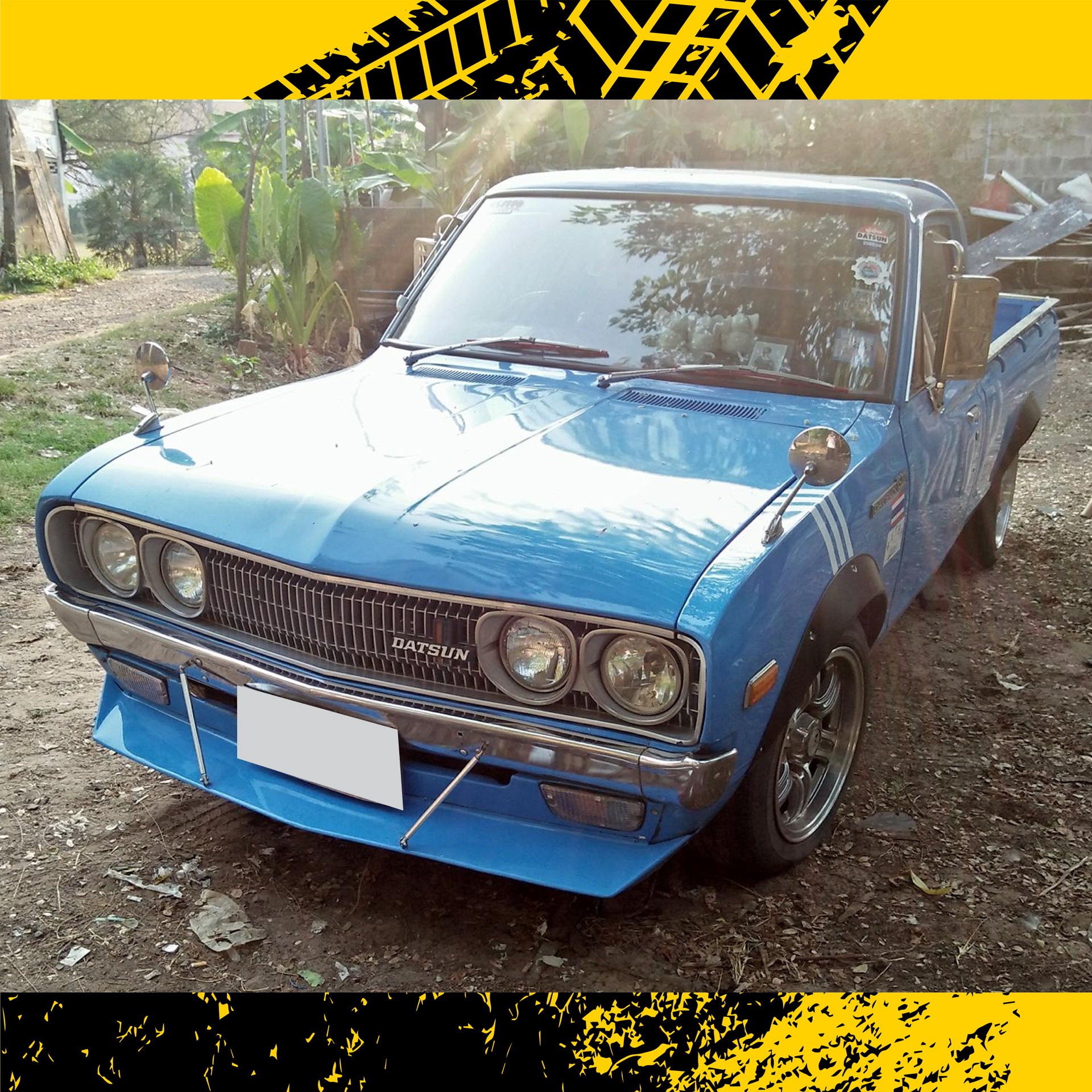 (A033) ชุดขายึดพยุงสปอยเลอร์ ลิ้นหน้า Wingหลัง