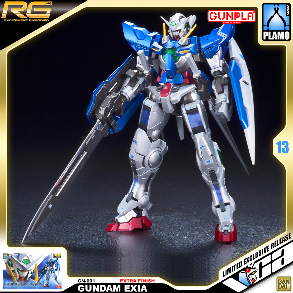 Bandai Real Grade Plastic Model Kits Series RG GN-001 GUNDAM EXIA EXTRA FINISH VERSION