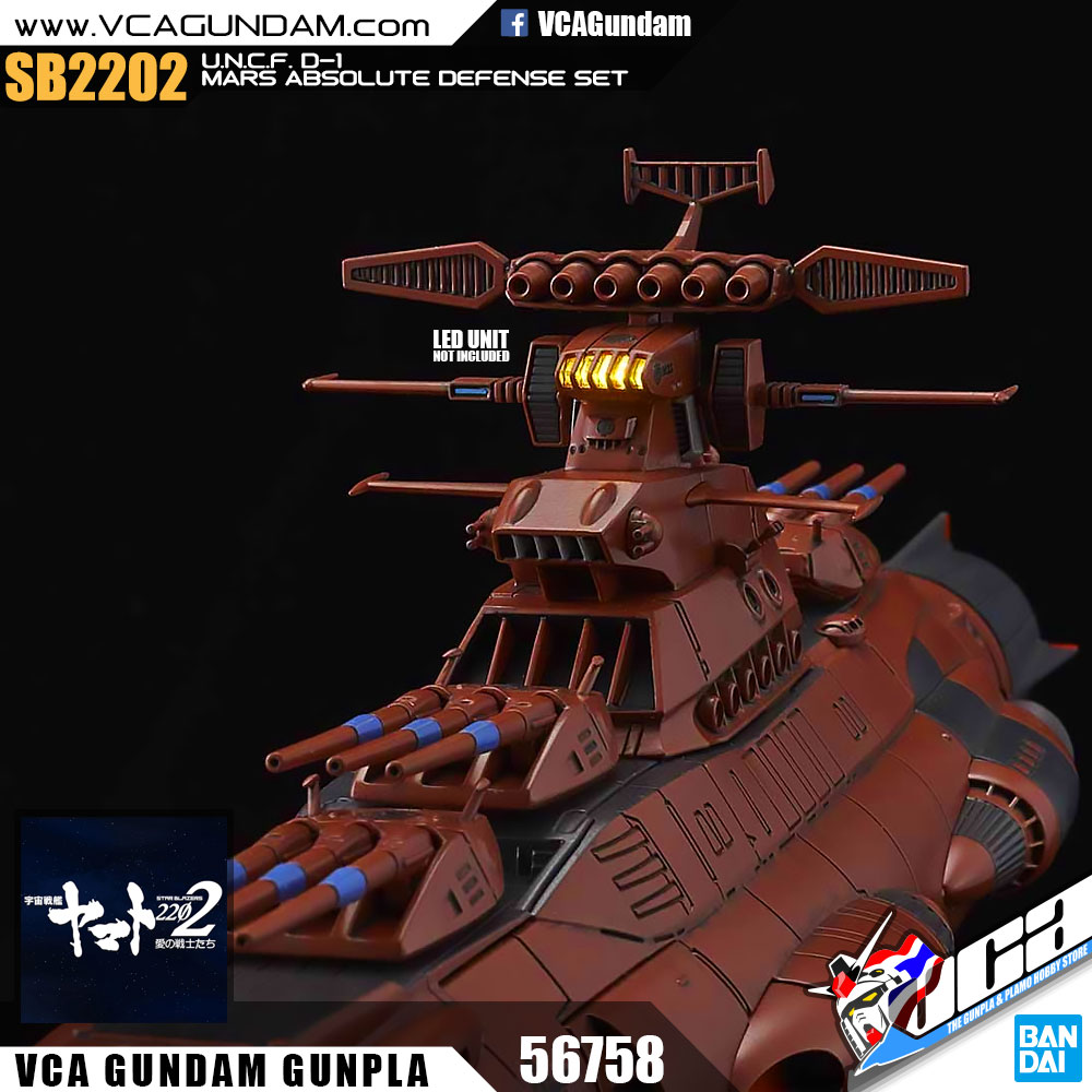 1/1000 U.N.C.F. D-1 MARS ABSOLUTE DEFENSE LINE SET