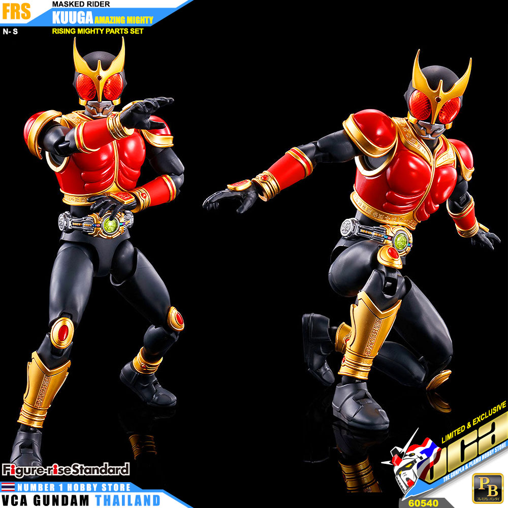 Premium Bandai Figure Rise Standard MASKED RIDER KUUGA AMAZING MIGHTY & RISINGMIGHTY PARTS SET