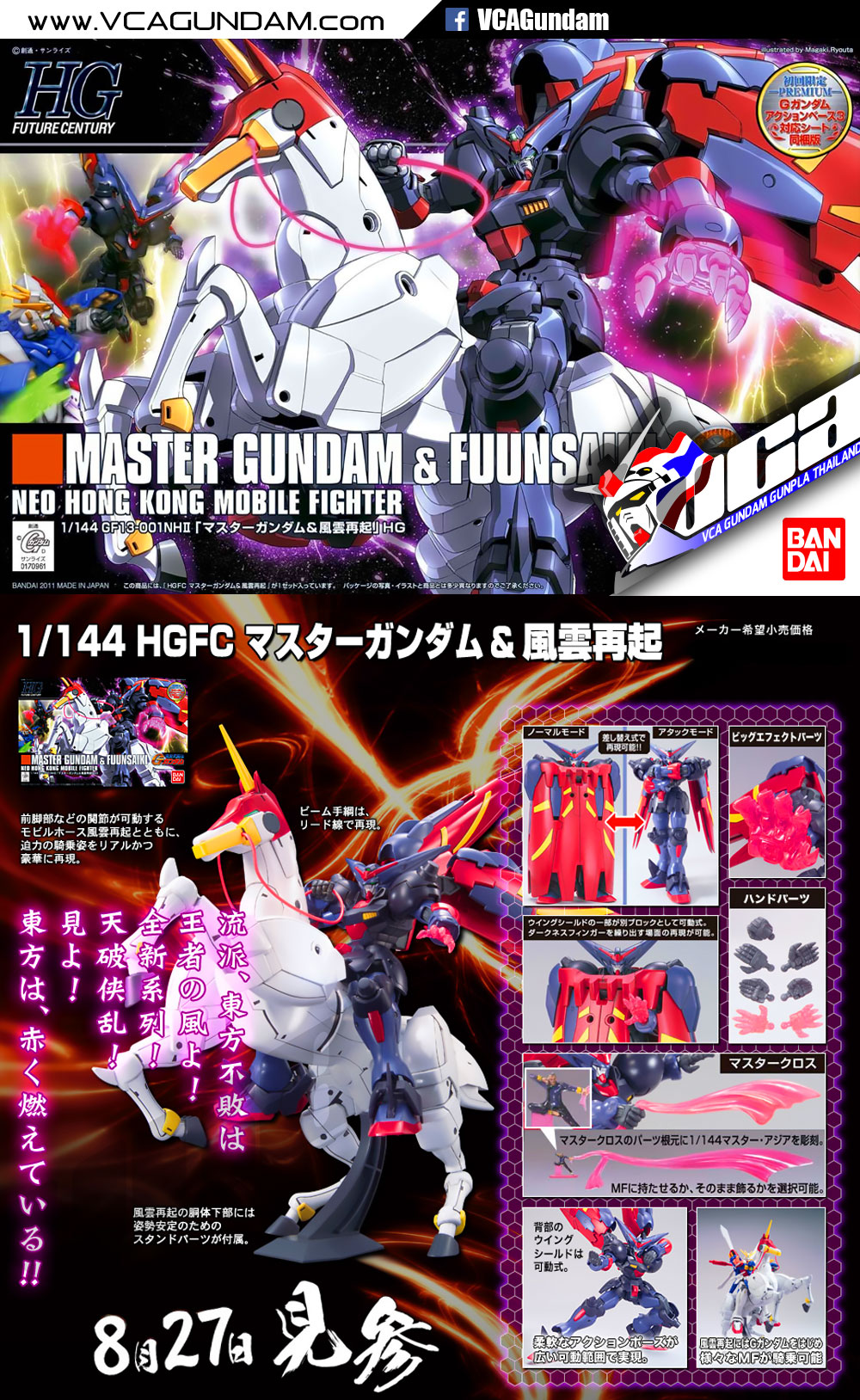 HG MASTER GUNDAM & FUUNSAIKI มาสเตอร์ กันดั้ม & ฟูนไซกิ