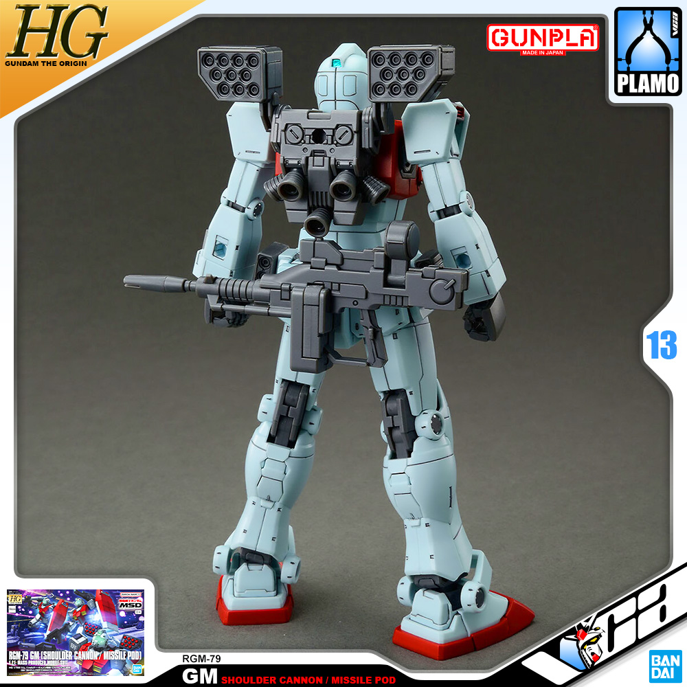 Bandai High Grade HG RGM-79 GM (SHOULDER CANNON / MISSILE POD)
