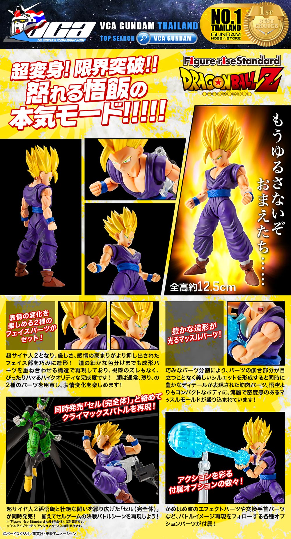 Bandai Figure Rise Standard FRS SUPER SAIYAN 2 SON GOHAN