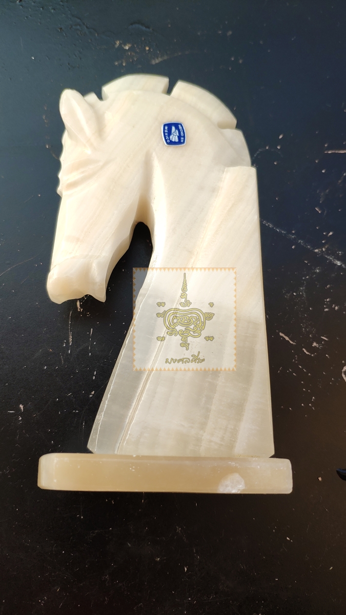 ม้าแกะจากหินอ่อน งาน MEXICO