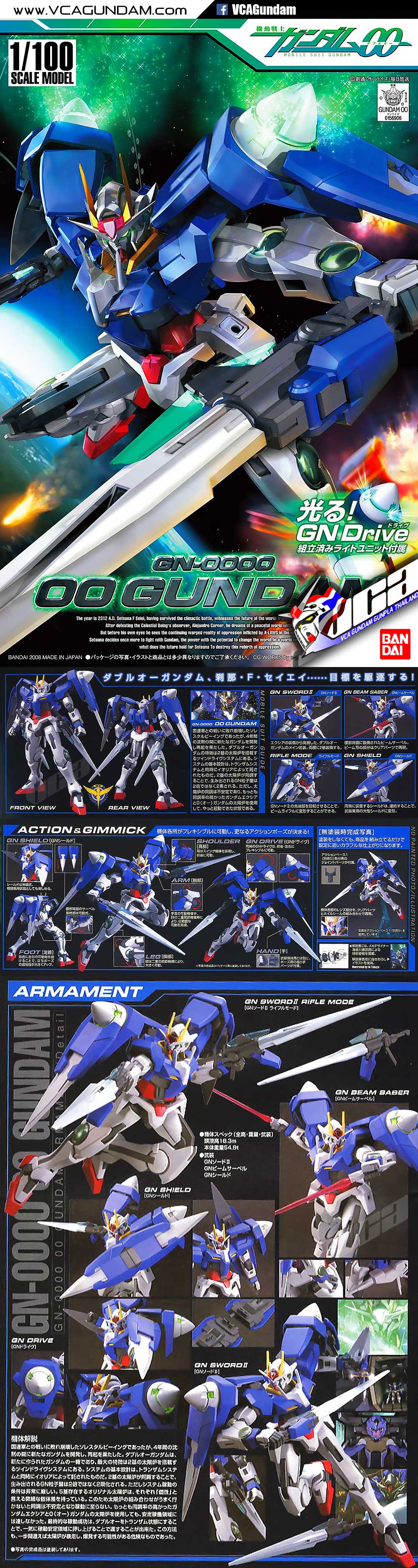 1/100 00 GUNDAM กันดั้ม