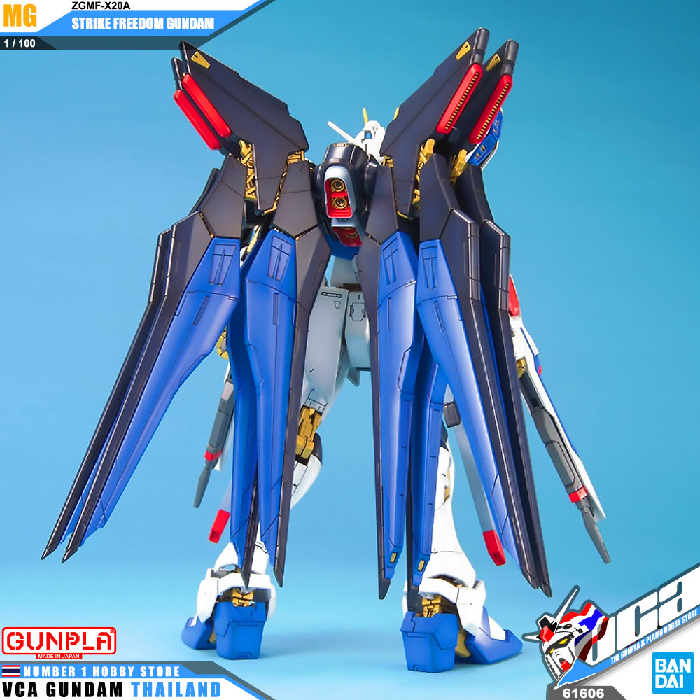 BANDAI GUNPLA MASTER GRADE MG 1/100 ZGMF-X20A STRIKE FREEDOM GUNDAM โมเดล กันดั้ม กันพลา VCA GUNDAM