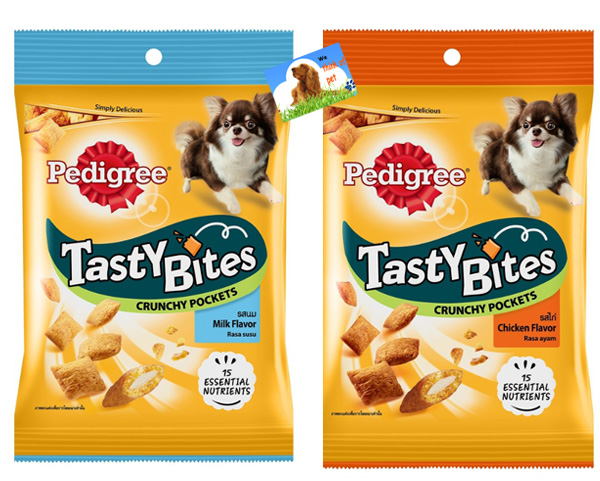 ขนมสุนัข Pedigree Tasty Bites เพดดีกรี เทสตี้ ไบทส์ 60g