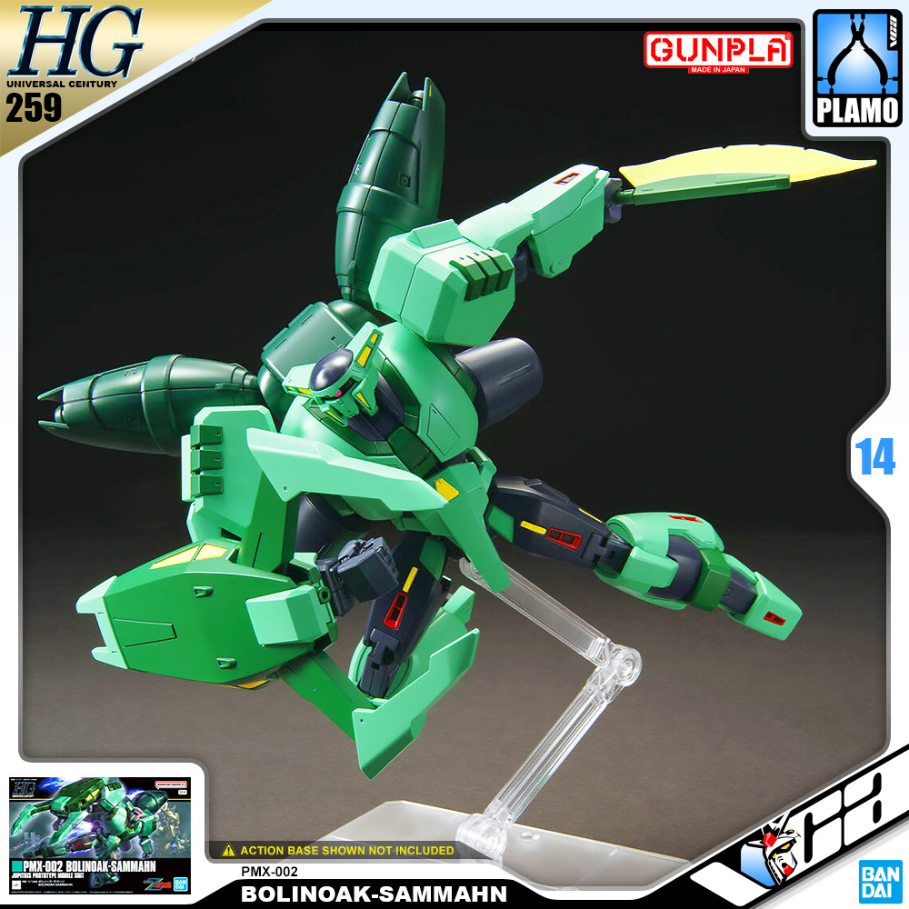 Bandai Gunpla High Grade Universal Century HGUC 1/144 HG Bolinoak-Sammahn Action Figure Model Toy Kit VCA Gundam Thailand