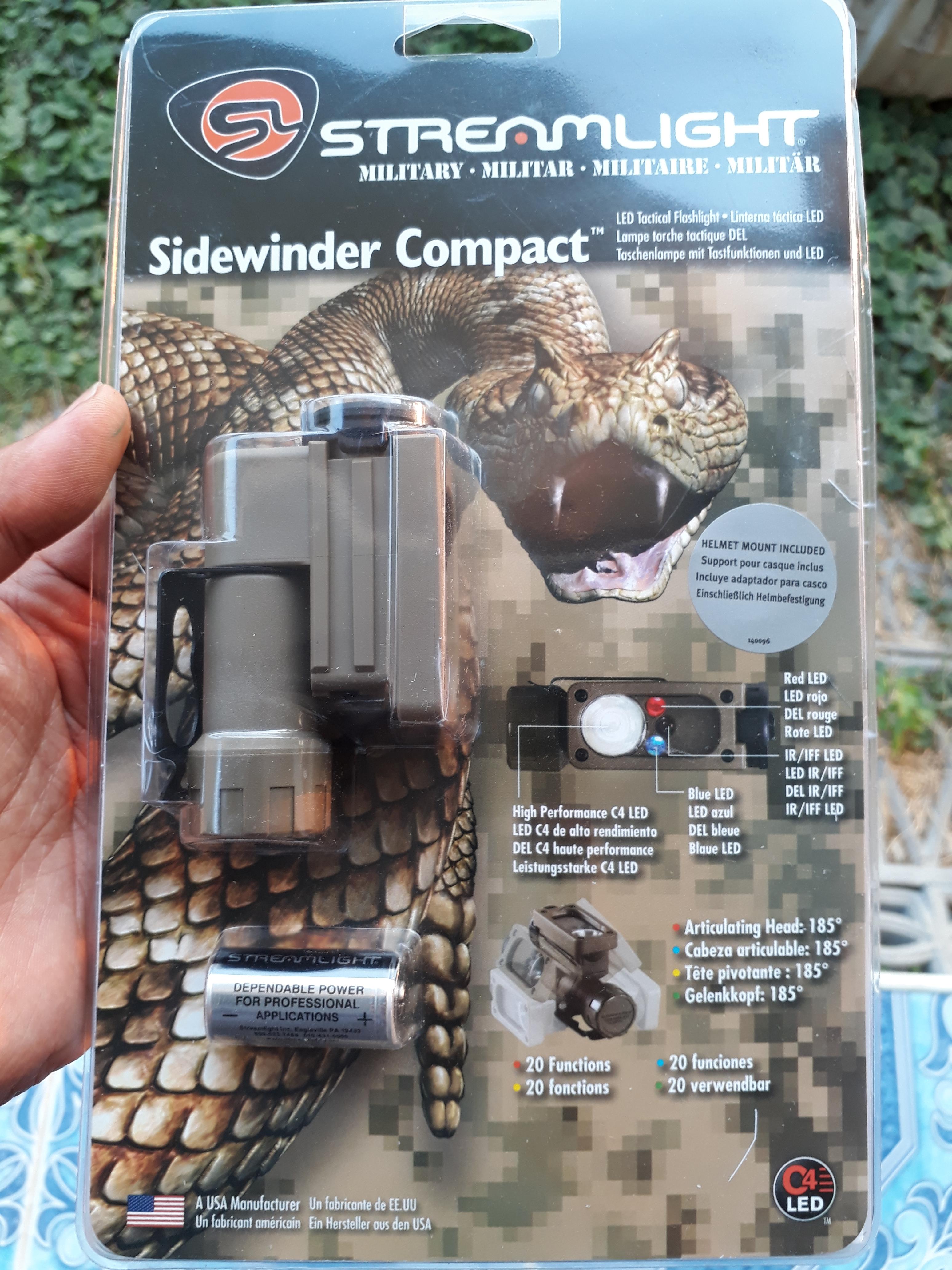 STREAMLIGHT Sidewinder Compact® Military Tactical Hand-held C4 LED Flashlight