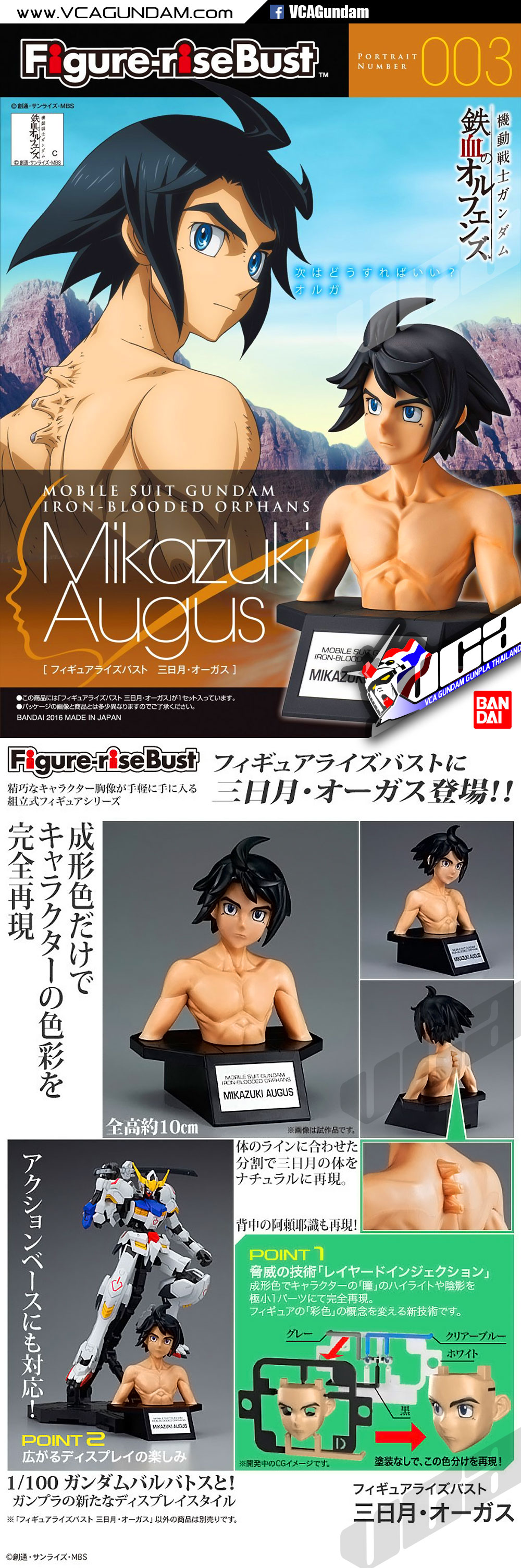 Figure-rise Bust MIKAZUKI AUGUS มิคาซุกิ ออกัส
