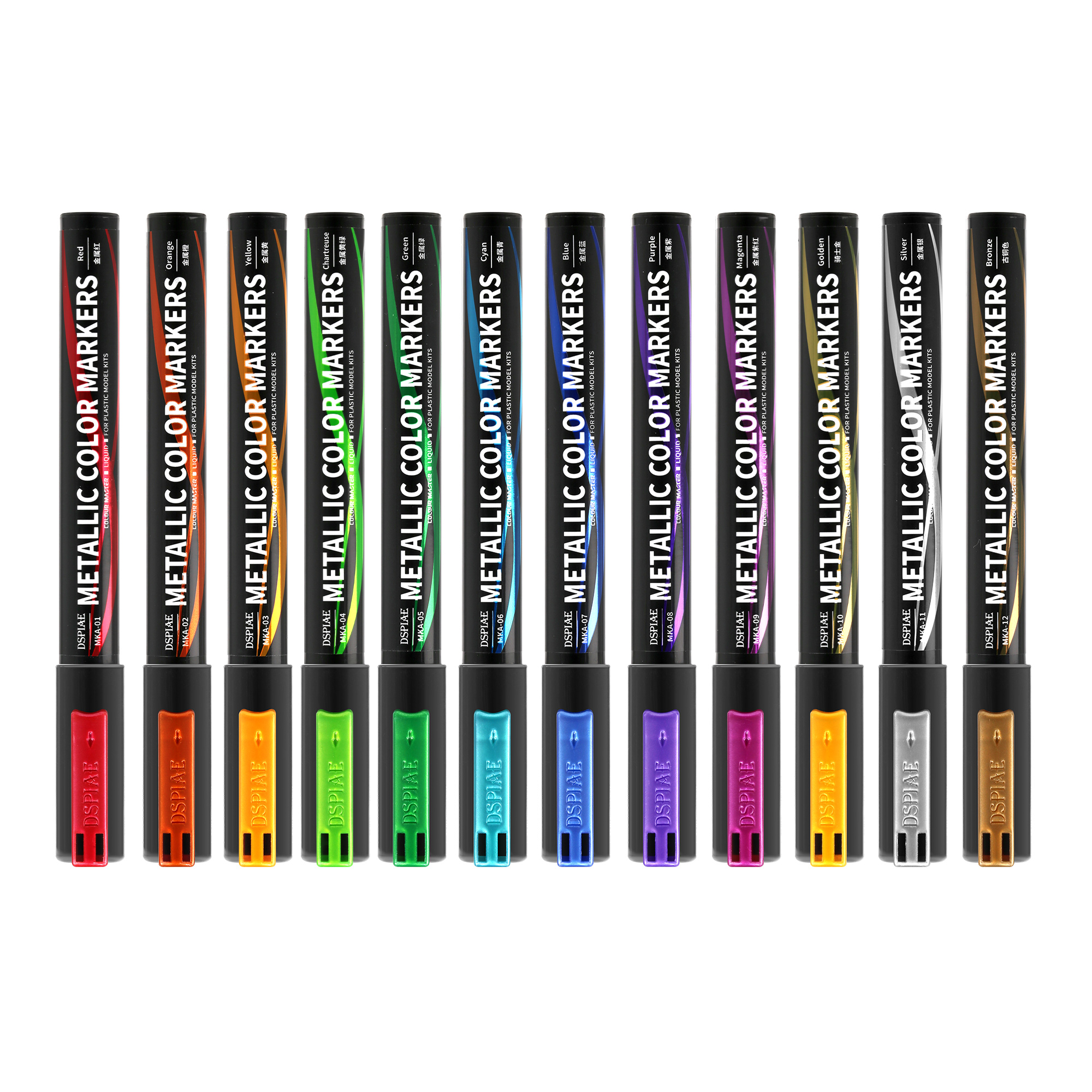 DSPIAE MKA 01 - 12 SUPER METALLIC COLOR MARKER