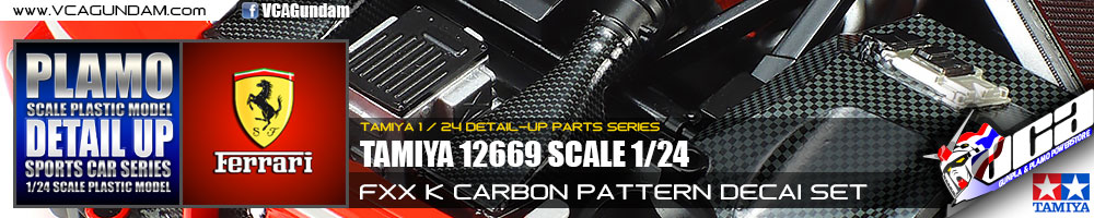 Tamiya 1/24 SCALE FXX K CARBON PATTERN DECAL SET