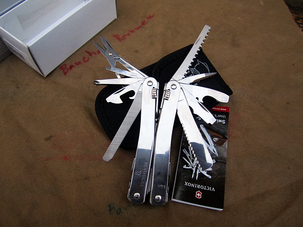 คีมVictorinox Swiss Army Knife Swisstool Spirit, With Leather Pouch 56800