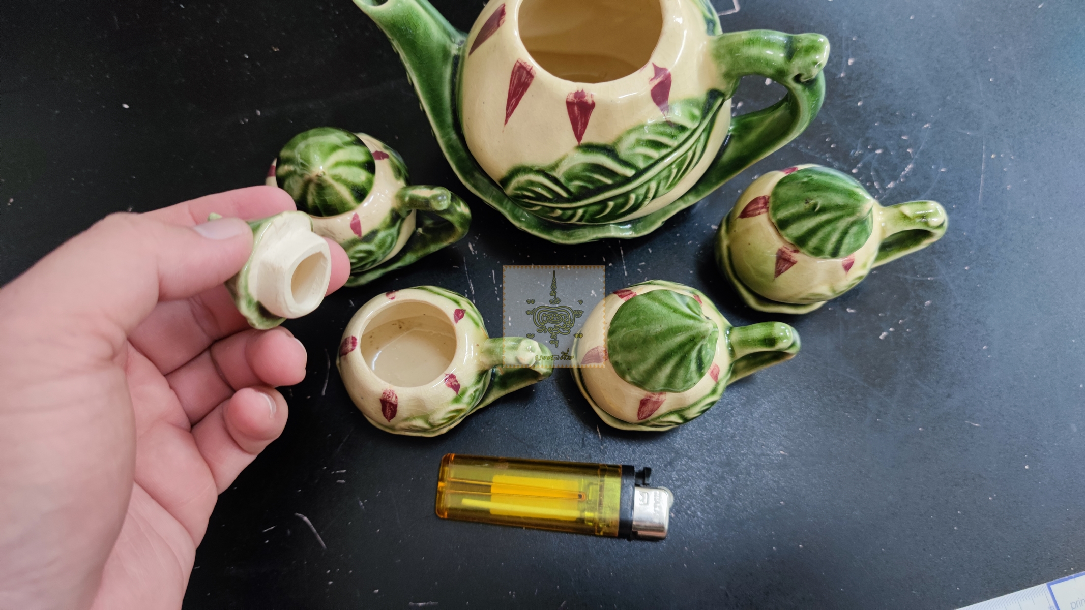 ชุดกาเซรามิก รูปมะเขือ