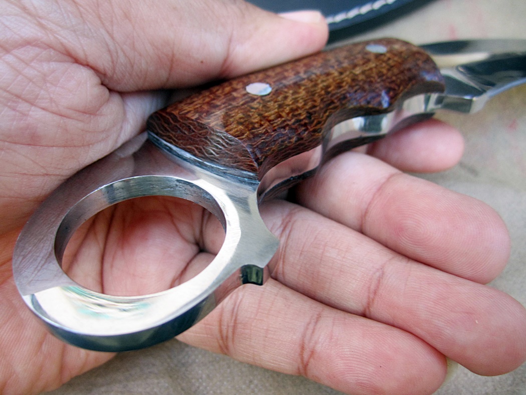 มีดคารัมบิท KARAMBIT D2 USA. 179 MICARTA HANDLE