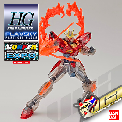 EXPO LIMITED HG BUILD BURNING GUNDAM PLAVSKY CLEAR