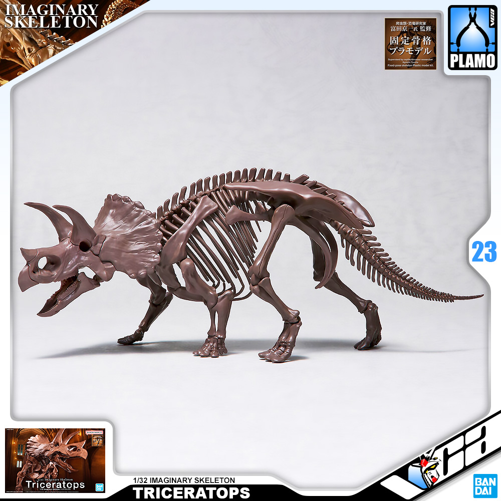 ⭐️ BANDAI IMAGINARY SKELETON 1/32 TRICERATOPS ประกอบ โมเดล ของเล่น VCA GUNDAM