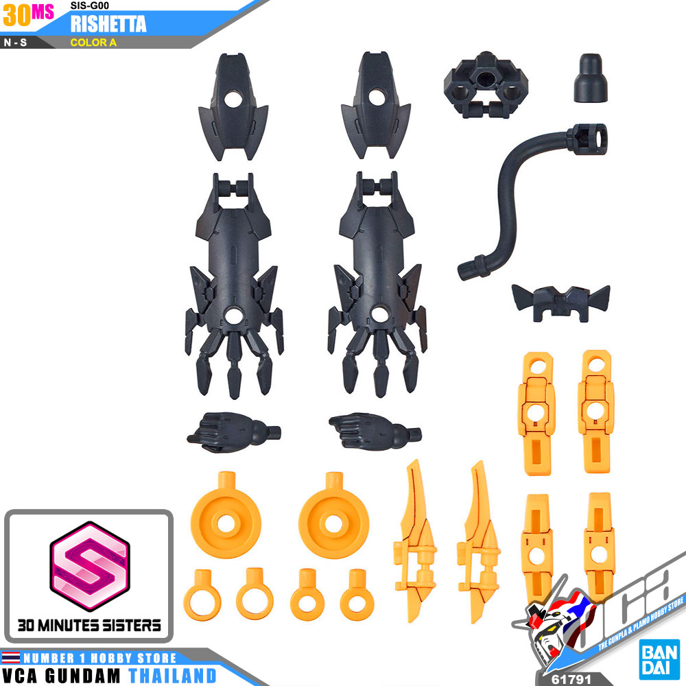 BANDAI 30 MINUTES SISTERS 30MS GIRL SIS-G00 RISHETTA COLOR A โมเดล VCA GUNDAM
