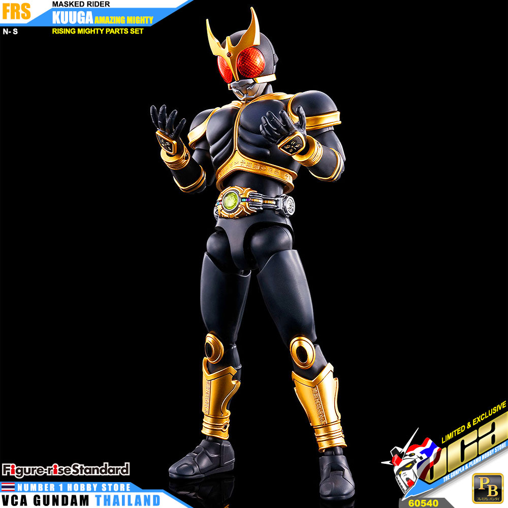Premium Bandai Figure Rise Standard MASKED RIDER KUUGA AMAZING MIGHTY & RISINGMIGHTY PARTS SET
