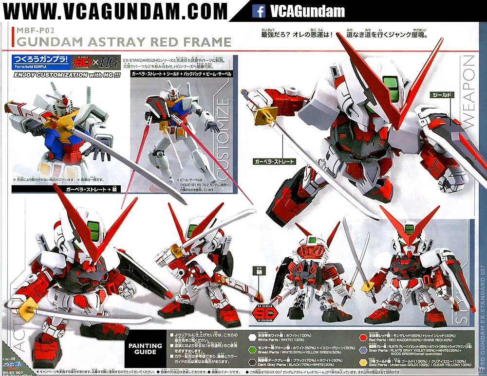 SDEX GUNDAM ASTRAY RED FRAME กันดั้ม แอสเทรย์ เรด เฟรม