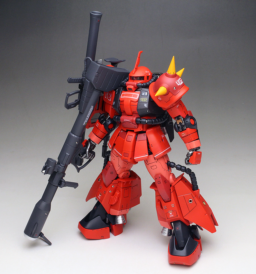 RG 1/144 MS-06R-2 ZAKU II (JOHNNY RIDDEN'S) | Painted Build by ZGMFXG (TAI'S FACTORY)
