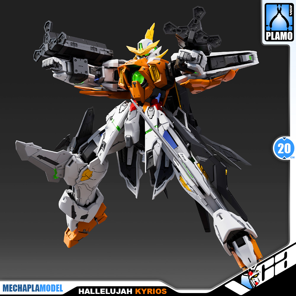 Super Soldier 1/100 Hallelujah Gundam Kyrios GK Ver Master Grade MG Mechapla Plastic Model Action Figure Toy Kit VCA Thailand