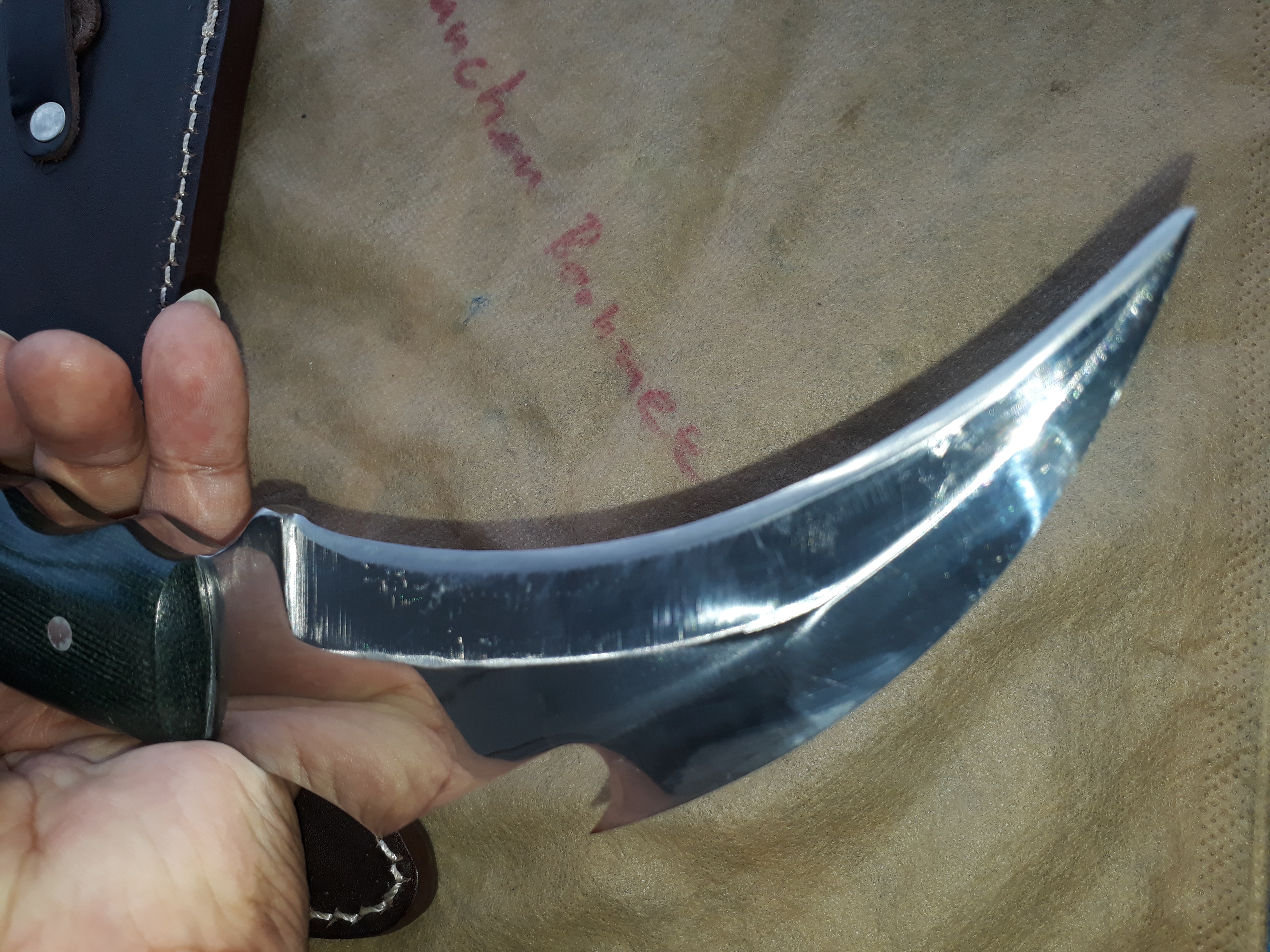 มีดKARAMBIT D2 USA. 227 MICARTA HANDLE