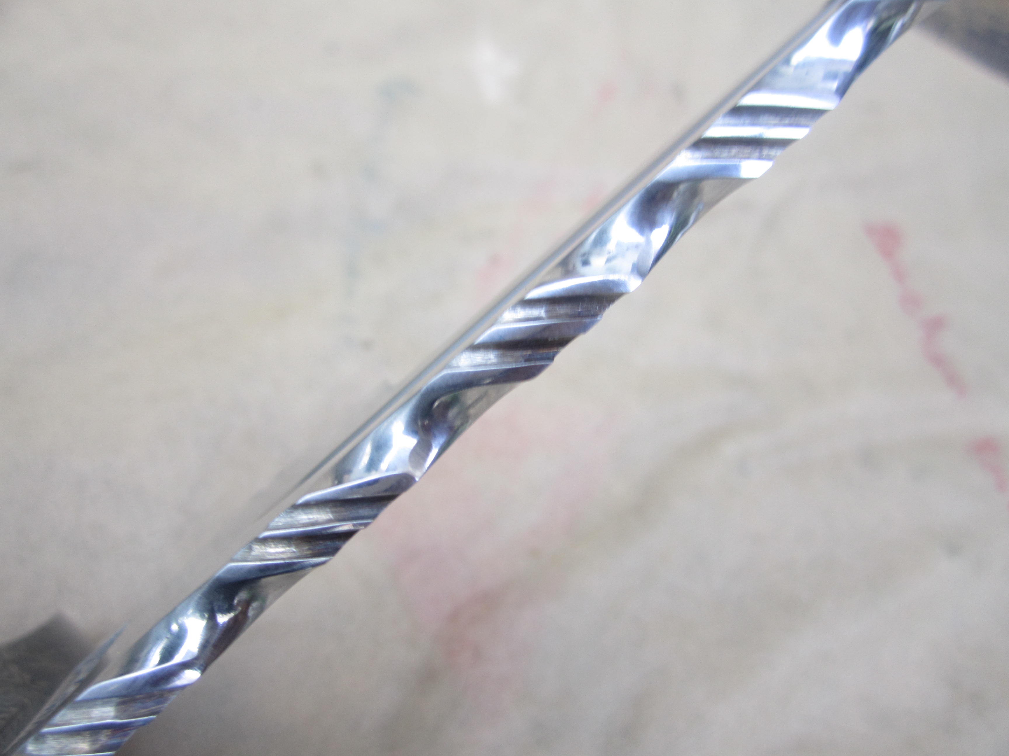 มีดใบตาย UK IMPACT CUTLERY RARE CUSTOM D2 LARGE COMBAT BOWIE KNIFE BURL WOOD DAMASCUS GUARD