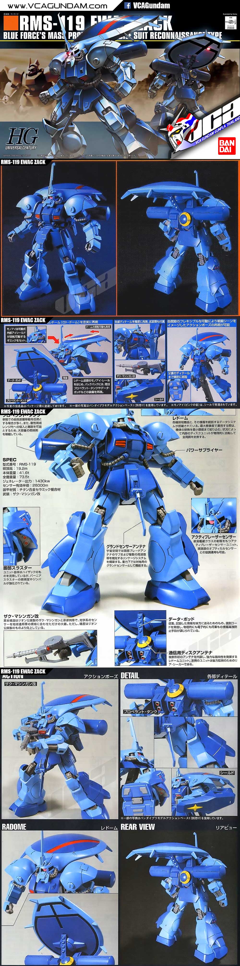 HG RMS-119 EWAC ZACK อีวาค แซ็ค