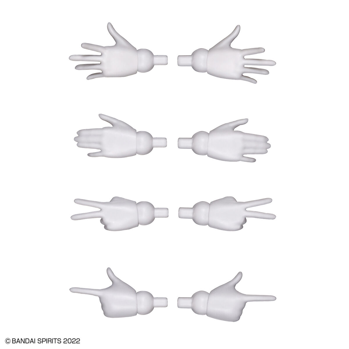 BANDAI 30 MINUTES SISTERS 30MS OPTION HAND PARTS WHITE BLACK โมเดล VCA GUNDAM